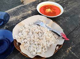 Mirip Papeda Papua, Gubal Lingga Nikmat Jadi Teman Gulai Ikan