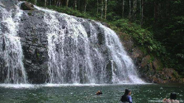 Air Terjun Resun di Lingga, Miliki Kemiringan 45 Derajat