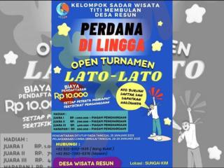 Pokdarwis Desa Resun Gelar Turnamen Lato-lato Berhadiah Jutaan di Objek Wisata Sungai Kim