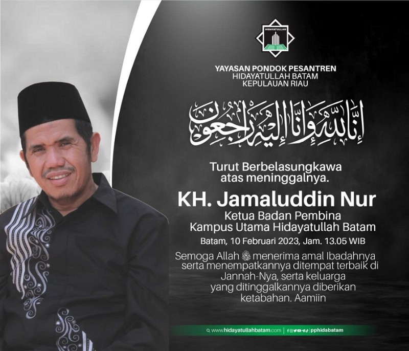 KH Jamaluddin Nur Berpulang, Cen Sui Lan Kenang Sosok yang Berbuat karena Lillahi Ta`ala