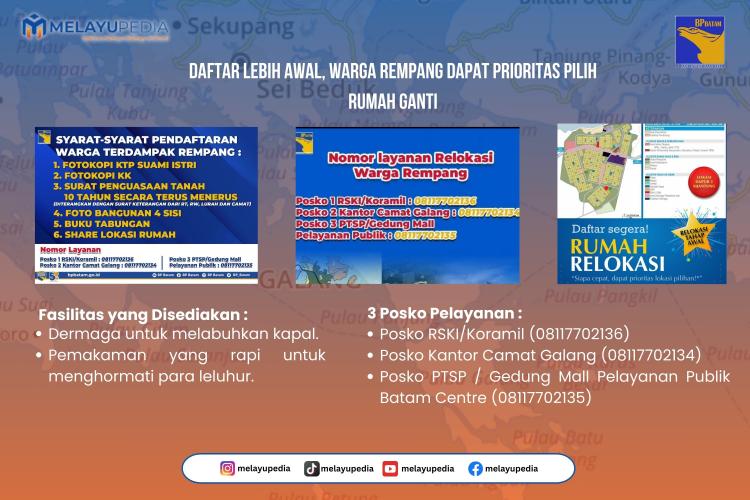 INFOGRAFIS: Daftar Lebih Awal, Warga Rempang Dapat Prioritas Pilih Rumah Ganti