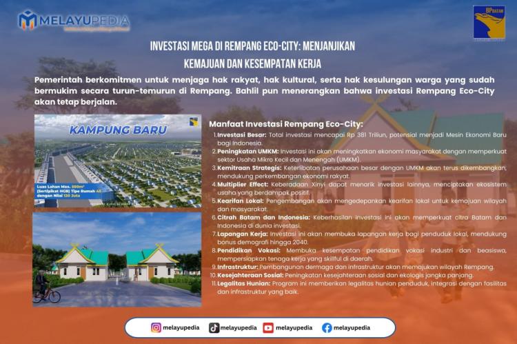 INFOGRAFIS: Investasi Mega di Rempang Eco-City, Menjamin Kemajuan dan Kesempatan Kerja