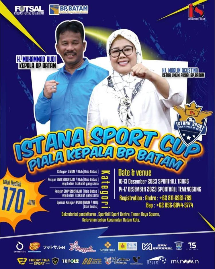 Turnamen Futsal Piala Kepala BP Batam Kategori Pelajar Digelar 14 Desember 2023