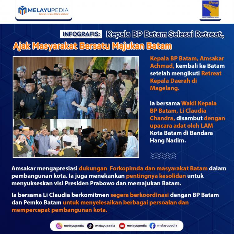 INFOGRAFIS: Kepala BP Batam Selesai Retreat, Ajak Masyarakat Bersatu Majukan Batam