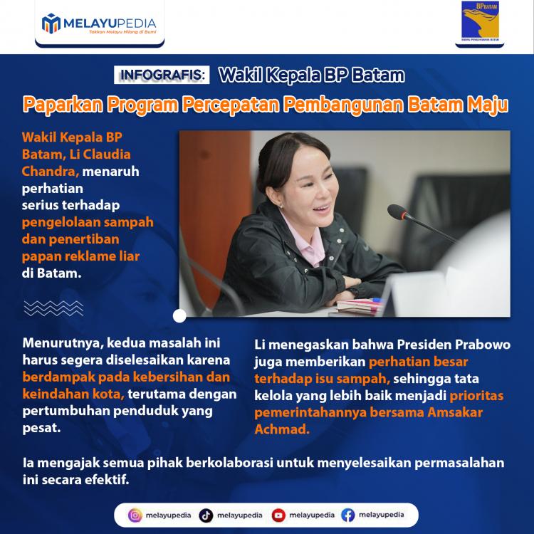 INFOGRAFIS: Wakil Kepala BP Batam Paparkan Program Percepatan Pembangunan Batam Maju