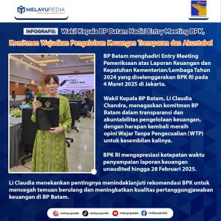 INFOGRAFIS: Wakil Kepala BP Batam Hadiri Entry Meeting BPK, Komitmen Wujudkan Pengelolaan Keuangan Transparan dan Akuntabel