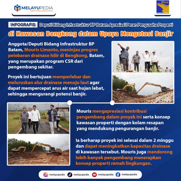 INFOGRAFIS: Deputi Bidang Infrastruktur BP Batam Apresiasi Peran Pengusaha Properti di Kawasan Bengkong dalam Upaya Mengatasi Banjir