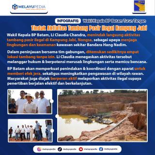 INFOGRAFIS: Wakil Kepala BP Batam Turun Tangan Tindak Aktivitas Tambang Pasir Ilegal Kampung Jabi