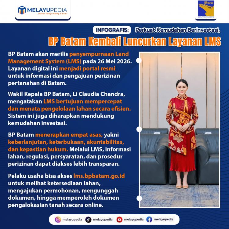 INFOGRAFIS: Perkuat Kemudahan Berinvestasi, BP Batam Kembali Luncurkan Layanan LMS