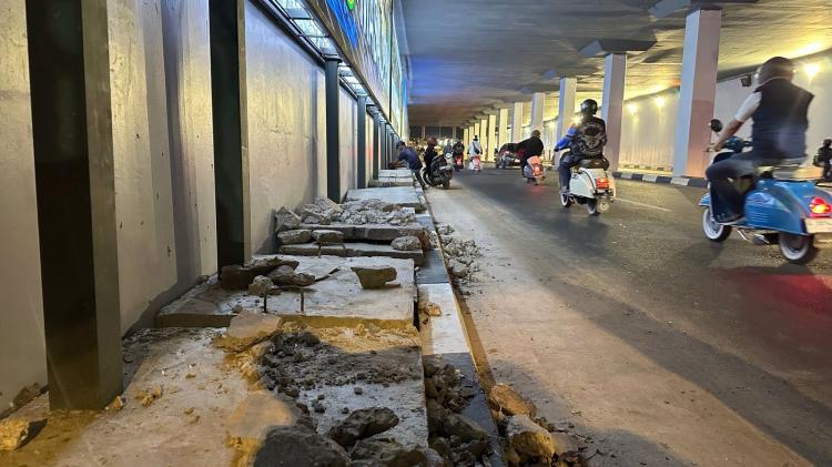 Respons Aksi "Rayap Besi", Wakil Kepala BP Batam Cek Langsung Terowongan Pelita