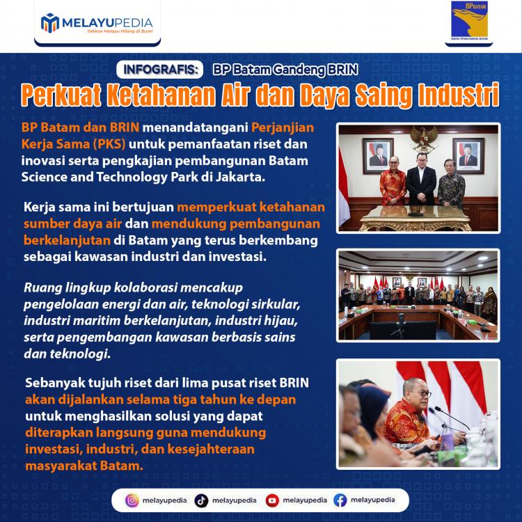 INFOGRAFIS: BP Batam Gandeng BRIN Perkuat Ketahanan Air dan Daya Saing Industri