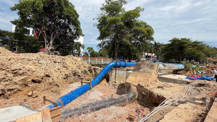 Pascarelokasi Perbaikan Pipa 800 mm Muka Kuning, BP Batam Kawal Aliran Air hingga Stabil