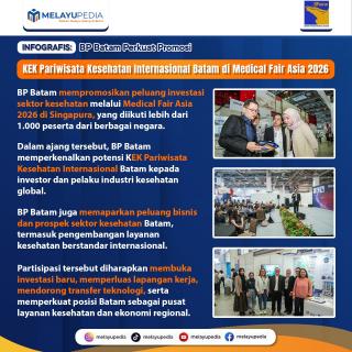 INFOGRAFIS: BP Batam Perkuat Promosi KEK Pariwisata Kesehatan Internasional Batam di Medical Fair Asia 2026