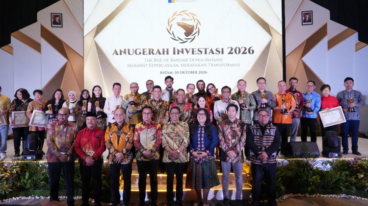 BP Batam Berikan Anugerah Investasi 2026, Apresiasi Kontribusi Investor bagi Pembangunan Batam