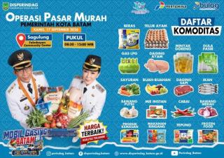 Pemko Batam Gelar Operasi Pasar Murah di Enam Lokasi, Catat Tanggalnya!